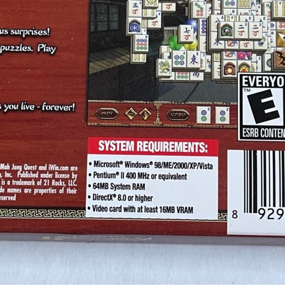 Mah Jong II Quest Games PC Games CD ROM E ESRB iWin Games - Picture 5 of 6